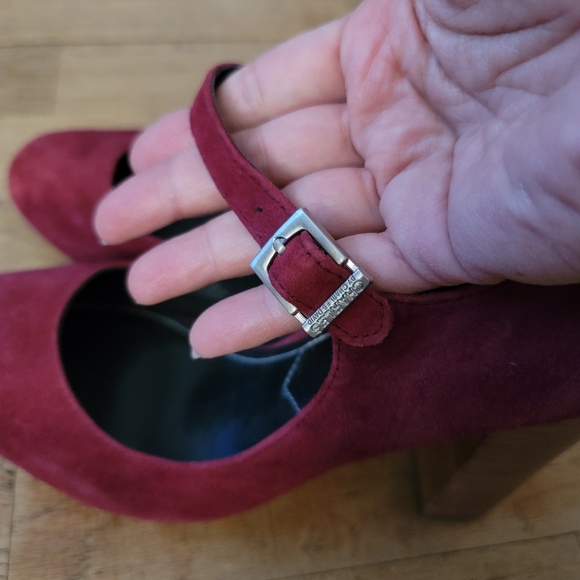 Charles by Charles David, Block-heel Mary Jane, Merlot/Burgundy,‎ Size 7- NWOT - Picture 7 of 8